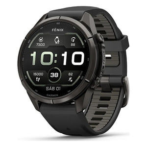 Reloj Garmin Fēnix 9 Pro inReach® 43mm Titanio DLC gris carbón 010-04335-11