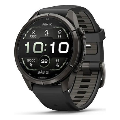 Reloj Garmin Fēnix 9 Pro inReach® 43mm Titanio DLC gris carbón 010-04335-11
