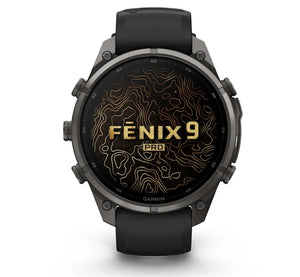Reloj Garmin Fēnix® 9 Pro inReach® 47mm Titanio DLC gris carbón 010-04336-11