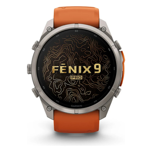 Garmin Fēnix® 9 Pro – inReach® 51mm Titanium orange strap Watch 010-04337-01