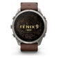 Reloj Garmin Fēnix® 9 Pro inReach® 51mm Titanio correa cuero marrón 010-04337-41