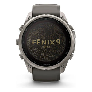 Reloj Garmin Fēnix® 9 Pro inReach® Solar 51mm Titanio correa gris 010-04339-01