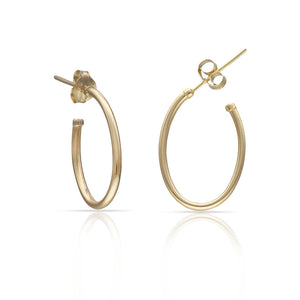 AROS ORO 18KL OVAL - 12x16MM