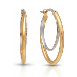 AROS ORO 18KL BICOLOR