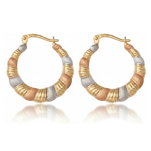 AROS ORO 18KL TRICOLOR