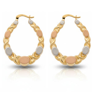 AROS ORO 18KL TRICOLOR