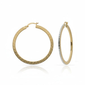 AROS ORO 18KL GRECA - 25MM