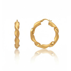 AROS ORO 18KL RIZADOS - 26MM