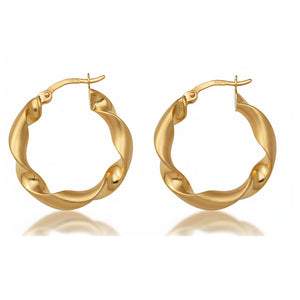 AROS ORO 18KL ONDULADOS - 21MM