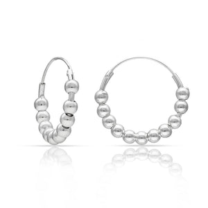 AROS PLATA 925MM BOLAS - 15MM