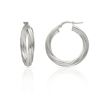 AROS PLATA 925MM RIZADOS - 20MM