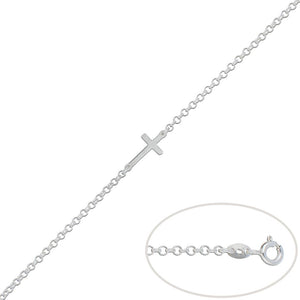PULSERA PLATA 925MM CRUZ