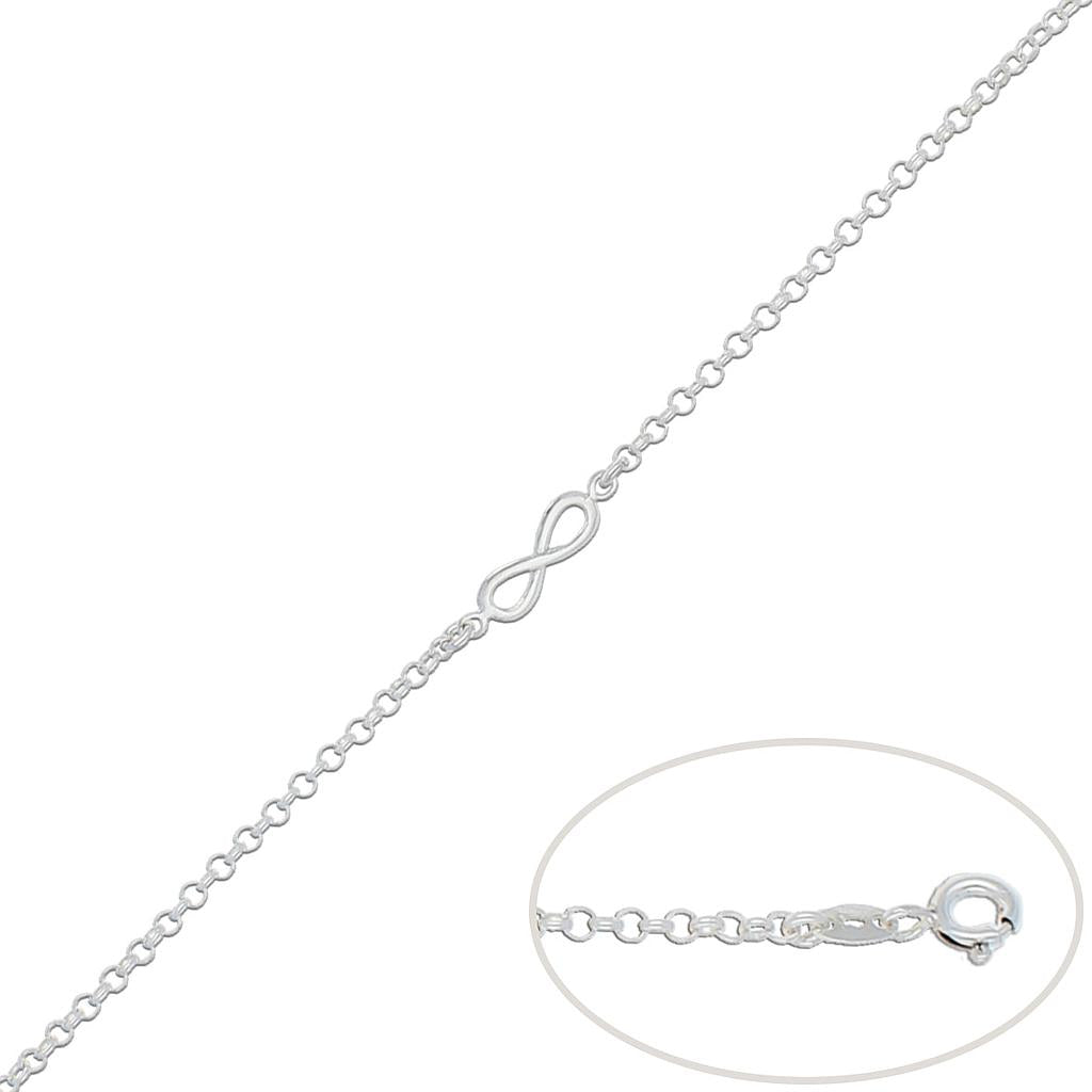 PULSERA PLATA 925MM INFINITO