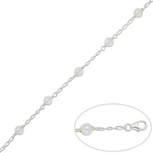 PULSERA PLATA 925MM PERLAS