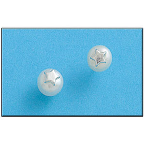 PENDIENTE PLATA 925MM ESTRELLA PERLA