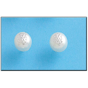 PENDIENTE PLATA 925MM CIRCULO PERLA