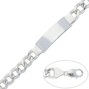 PULSERA BARBADA PLATA 925MM - 12MM