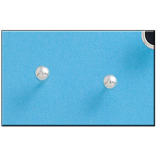 PENDIENTE PLATA 925MM BOLA 4MM