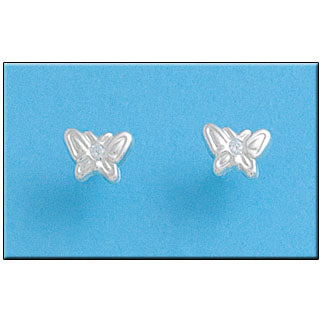 PENDIENTE PLATA 925MM MARIPOSA