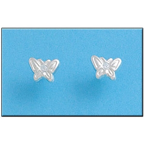 PENDIENTE PLATA 925MM MARIPOSA