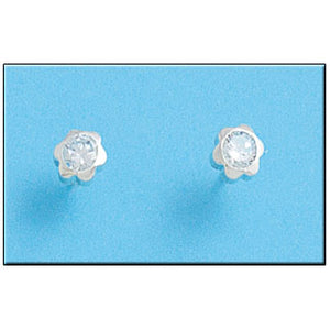 PENDIENTE PLATA 925MM FLOR CIRCONITA