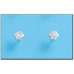 PENDIENTE PLATA 925MM FLOR CIRCONITA