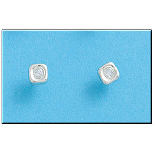 PENDIENTE PLATA 925MM CUADRADO PEQUEÑO