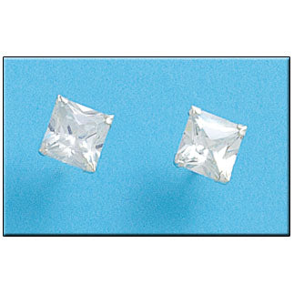 PENDIENTE PLATA 925MM CUADRADO - 8.6X8.6MM