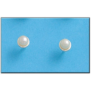 PENDIENTE PLATA 925MM PERLA
