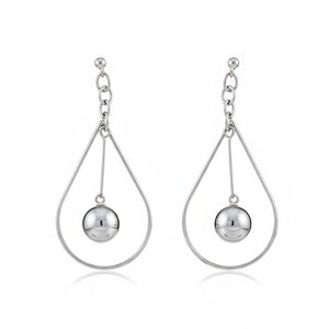 PENDIENTES LAGRIMA PLATA 925MM