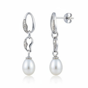 PENDIENTES PLATA 925MM PERLA CULTIVADA