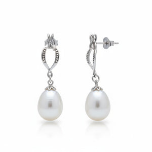 PENDIENTES PLATA 925MM PERLA CULTIVADA