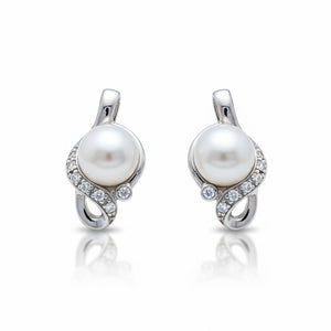 PENDIENTES PERLAS CULTIVADAS PLATA 925MM