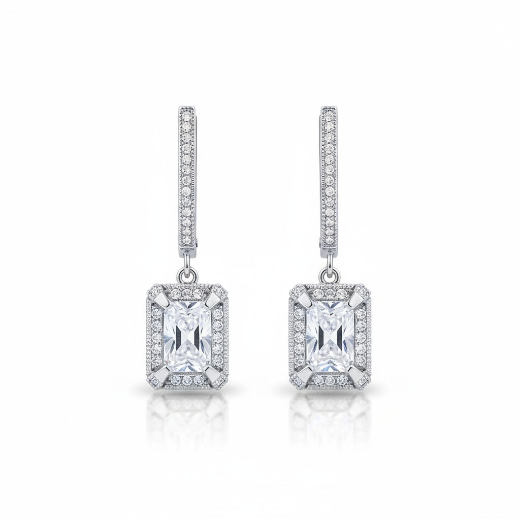 PENDIENTES PLATA 925MM CIRCONITAS