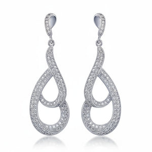 PENDIENTES PLATA 925MM CIRCONITAS
