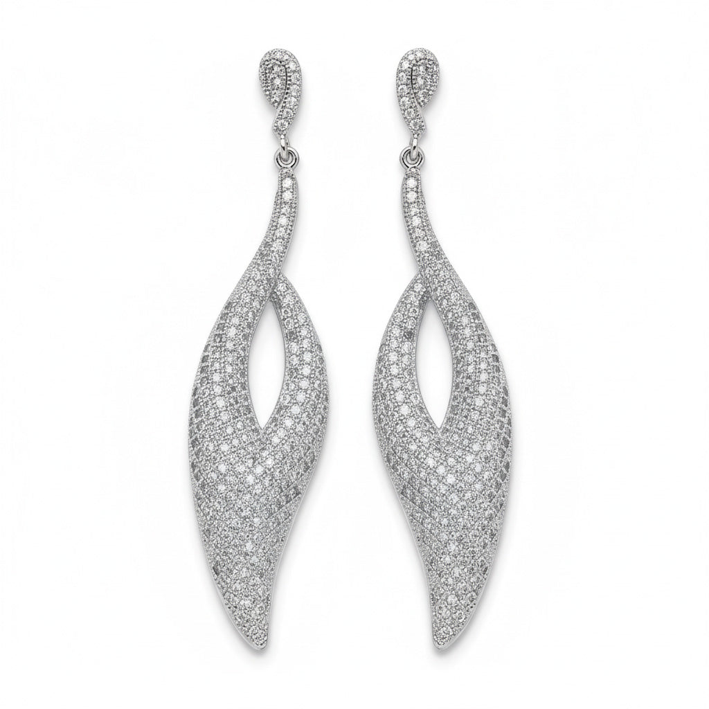 PENDIENTES PLATA 925MM CIRCONITAS