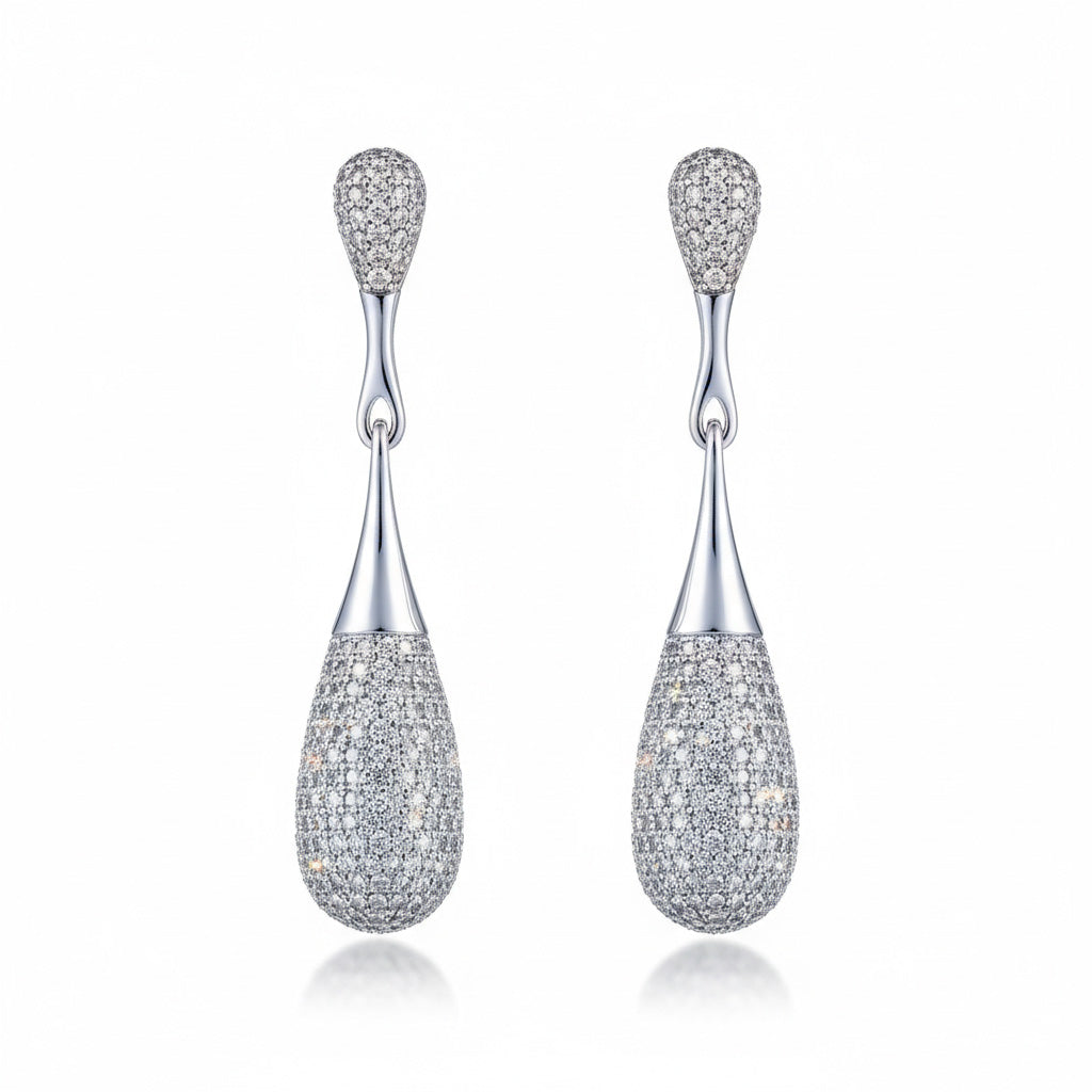 PENDIENTES PLATA 925MM CIRCONITAS