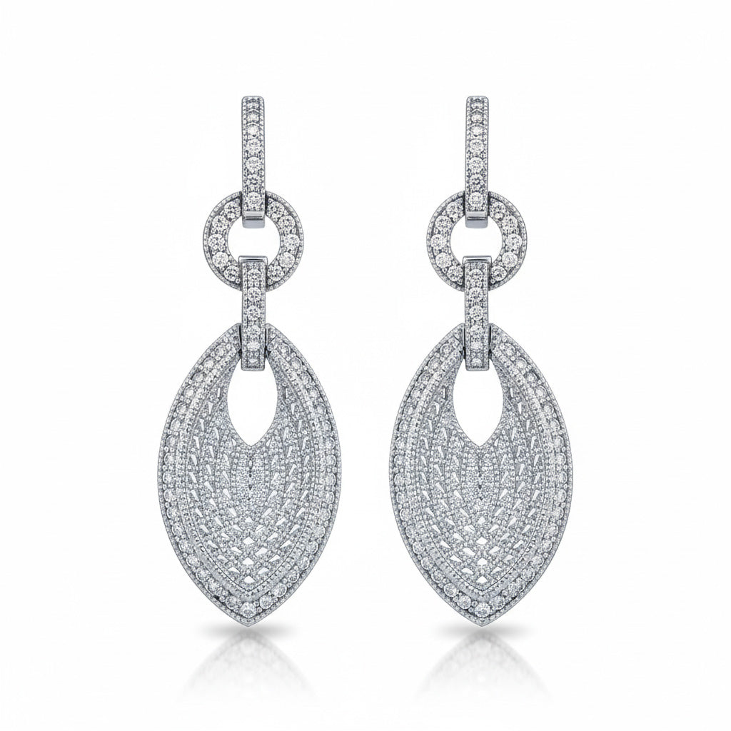PENDIENTES PLATA 925MM CIRCONITAS