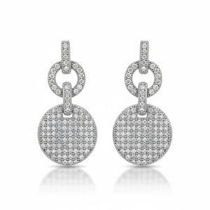 PENDIENTES PLATA 925MM CIRCONITAS