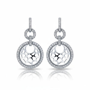 PENDIENTES PLATA 925MM CIRCULO CIRCONITAS