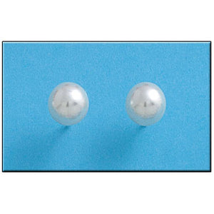 PENDIENTES PLATA 925MM PERLAS SHELL - 8MM