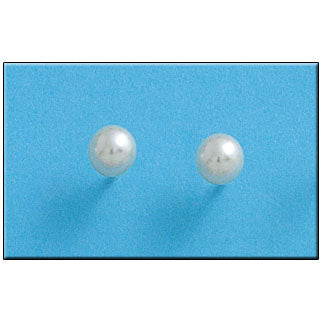 PENDIENTE PLATA 925MM PERLA SHELL - 6MM