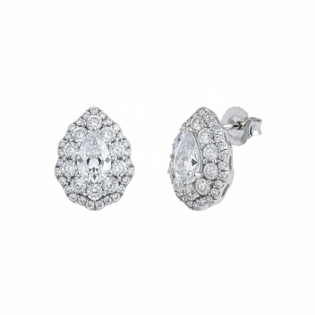 PENDIENTES PLATA 925MM LAGRIMA