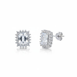 PENDIENTES PLATA 925MM RECTANGULAR