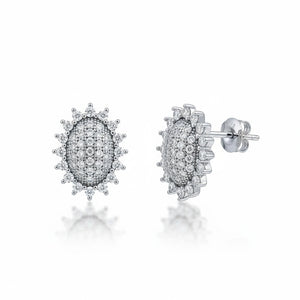 PENDIENTES PLATA 925MM OVALADO