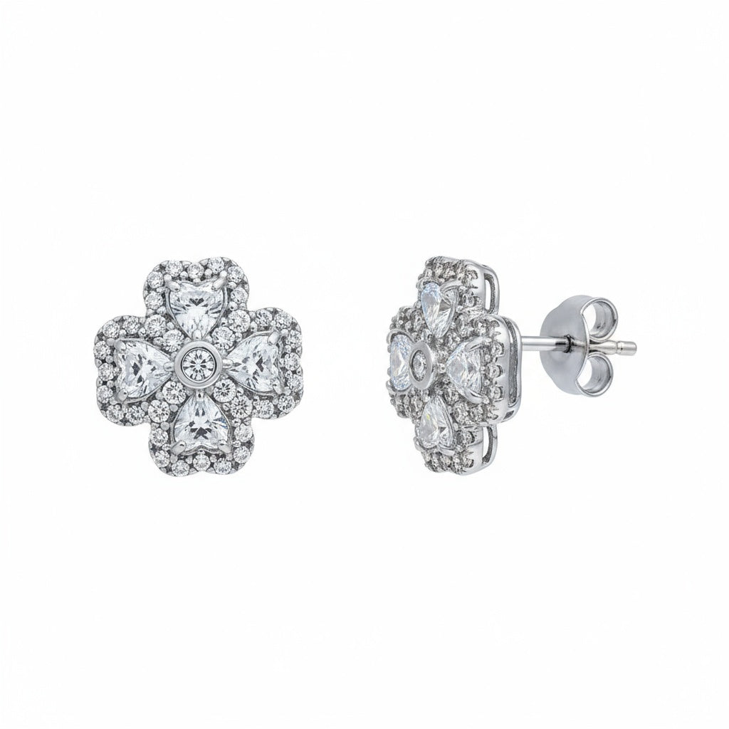 PENDIENTES PLATA 925MM CUADRADOS