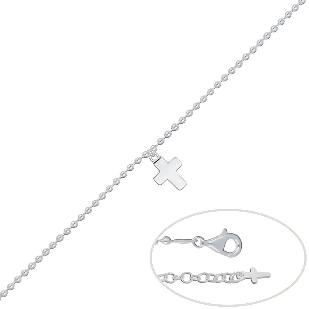 PULSERA PLATA 925MM CRUZ