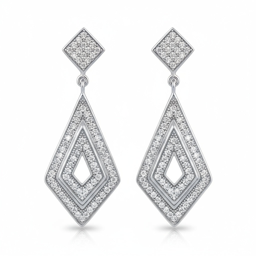PENDIENTES PLATA 925MM CIRCONITAS