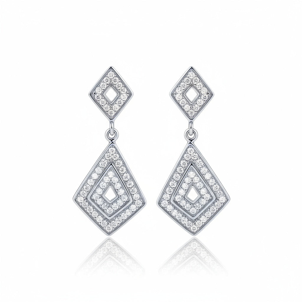 PENDIENTES PLATA 925MM CIRCONITAS