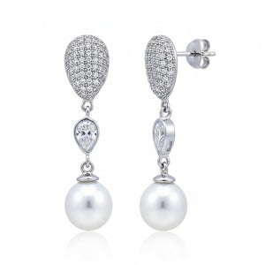 PENDIENTES PLATA 925MM PERLAS